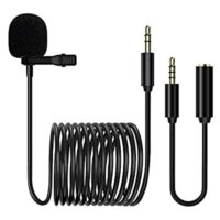 Expired: Professional Clip-on Mic with Omnidirectional Condenser (3.5mm Jack 6M/19.69FT)