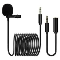Expired:&nbsp;Professional Clip-on Mic with Omnidirectional Condenser (3.5mm Jack 6M/19.69FT)