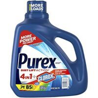 Purex Liquid Laundry Detergent Plus Clorox, Original Fresh, 128 Fl Oz