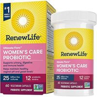 Renew Life #1 Women’s Probiotics 25 Billion CFU Guaranteed, 12 Strains, 60 Capsules