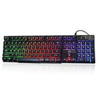 Expired: Rii RK100+ Multiple Color LED Backlit Large Size USB Wired Gaming Keyboard