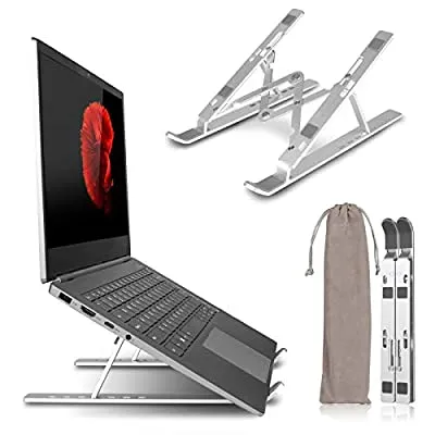 60% off - Expired: Sendowtek Adjustable Laptop Holder Riser Stand, Aluminum Ergonomic Foldable Portable Holder