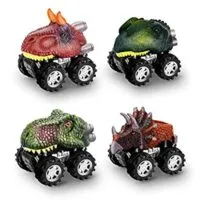 Expired: Snoky 4-Pack Dinosaur Pull Back Cars Toy for Toddlers