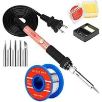 Expired: Soldering Iron Kit, 60W Soldering Iron with Interchangeable Iron Tips, 5-in-1 Adjustable Temperature