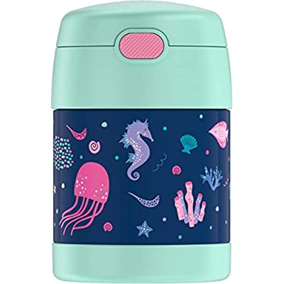 THERMOS FUNTAINER 10 Oz Stainless Steel Vacuum Insulated Kids Food Jar with Folding Spoon - $11.72 ($17.99)