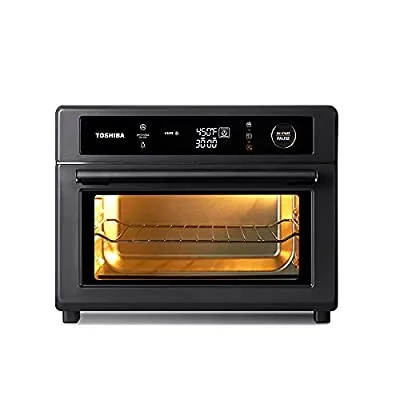 Toshiba Air Fryer Toaster Oven, 13-in-1 Digital Convection Oven 25L, 1750W, Charcoal Grey