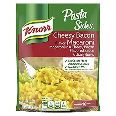 Knorr Pasta Sides Dish, Cheesy Bacon Macaroni, 3.8 Ounce (Pack of 8)