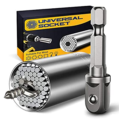 Expired: Universal Socket Tool Sets with Power Drill Adapter, Unique Cool Gadgets Socket Set