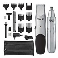 Wahl Groomsman Cord/Cordless Beard, Mustache Hair & Nose Hair Trimmer