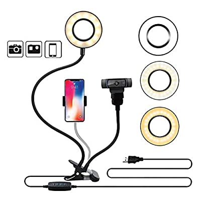 Expired: Webcam Ring Light Stand for Live Stream, Webcam Mount for logitech webcams