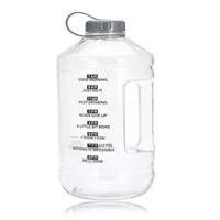Expired:&nbsp;Wide Mouth water bottle, BPA Free Water Bottle With time Marker (White, 128oz)