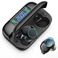 Expired:&nbsp;Wireless Earbuds with Noise Cancelling, Bluetooth 5.0, Touch Control, IPX7, Power Bank