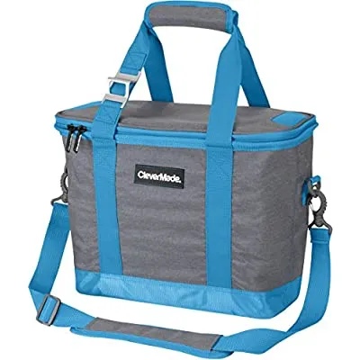 CleverMade Collapsible Cooler Bag with Shoulder Strap 20L