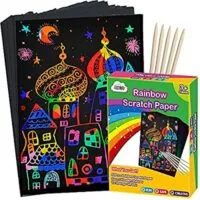 Expired: ZMLM Rainbow Magic Scratch Paper with 5 Wooden Stylus