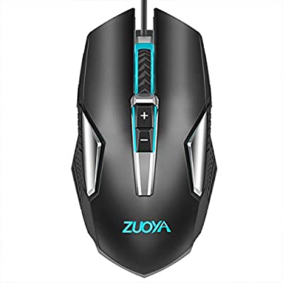 80% off - Expired: ZUOYA Gaming Mouse Backlit, Wired, Ergonomic up to 4800 DPI & 8 Button (MMR8 Black)