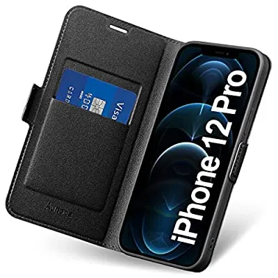 Expired:&nbsp;iPhone 12 Pro Case Wallet, PU Leather with Kickstand Card Slot Case