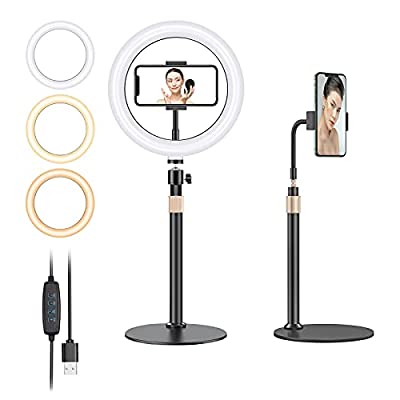 60% off - Expired: 10.2″ Ring Light with AI Alloy Stand & Phone Holder