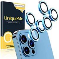 Expired: 2 Pack iPhone 12 Pro Max 6.7 inch Camera Lens Protector, HD Clear [Anti-Scratch] Pacific Blue