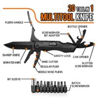 Expired: 20 tool in 1 Multitool Knife Gadget for Hiking, Camping, Outdoor