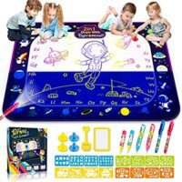 Expired: 29pcs 2-in-1 Water Doodle Mat – Reusable Painting Writing Kits – 48″x35″