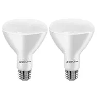 Expired:&nbsp;2-Pack BR30 E26 LED Recessed Light Bulbs, Dimmable, 8W=65W, Daylight