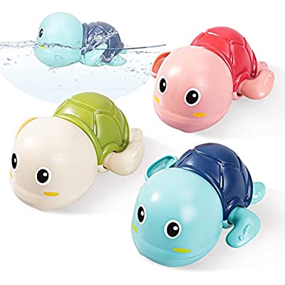 Expired: 3 Fun Swim Turtle Bath Toys Set for Baby Bathtub/Pool Bath