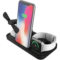 Expired:&nbsp;3 in 1 Charging Dock, Qi-Certified Magnetic Charger Stand for iPhone, iWatch, AirPods