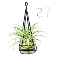 Expired: 35 Inch Macrame Plant Hanger with 2 Hooks