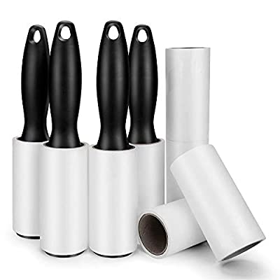 Expired: 480 Sheet Extra Sticky Lint Roller – 4 Handles + 8 Refills Pack