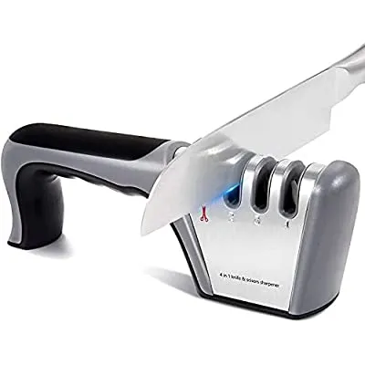 Expired:&nbsp;4-Stage Knife Sharpening Tool with the Diamond, Ceramic, and Tungsten Steel Rod