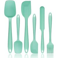 Expired: 6 Piece Silicone Spatula Set Heat-Resistant Spatula