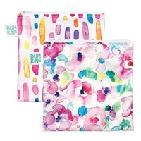 2 Pack Bumkins Sandwich Bag / Snack Bag, Food Safe, BPA Free, 7×7