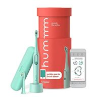 hum by Colgate Smart Electric Toothbrush Kit with Case & Bonus Brush Head, Teal