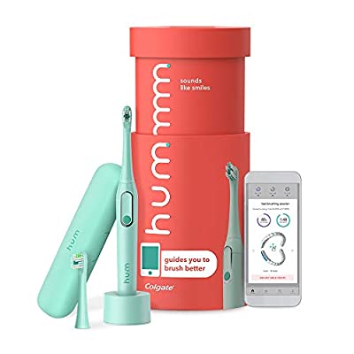 hum by Colgate Smart Electric Toothbrush Kit with Case & Bonus Brush Head, Teal - $29.97 ($84.99)