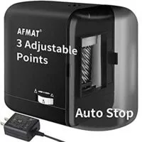 Expired: Auto Stop Electric Pencil Sharpener for Colored Pencils(6-8mm), Battery/Adapter, 3 Settings