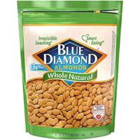 Blue Diamond Almonds Whole Natural Raw Snack Nuts, 40 Oz Resealable Bag