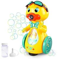 Expired: Bubble Machine Bubble Blower, Walk & Stand Duck with Music and Lights