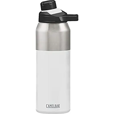 CamelBak Chute Mag Water Bottle, Insulated Stainless Steel, White