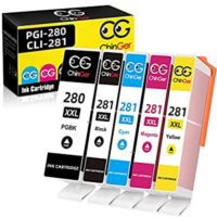 Expired: 5 Pack – CG CHINGER Compatible Ink cartridges for Canon 280, 281, CLI, PGI, Pixma