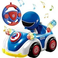 Expired:&nbsp;Cartoon Race Car with Music, Lights, Remote 2.4GHz RC Toy Car