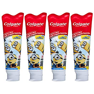 4 Pack Colgate Kids Toothpaste with Anticavity Fluoride, Mild Bubble Fruit Gel - $6.26 ($15.96)