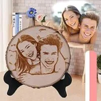 Expired:&nbsp;Custom Woodcut Engraved Wood Picture Text or Picture