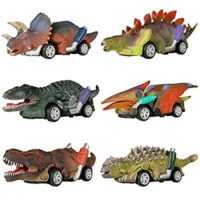 6 Pack Dinosaur Toy Pull Back Cars