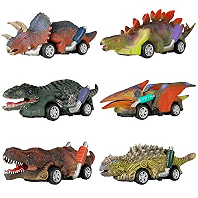 6 Pack Dinosaur Toy Pull Back Cars - $10.39 ($31.82)