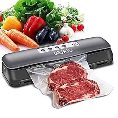 Expired:&nbsp;GEJRIO Vacuum Automatic Food Sealer for Food Savers with Starter Kit