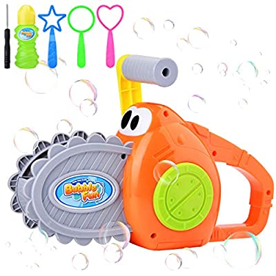 Expired: Gofunly Chainsaw Automatic Bubble Machine for Kids