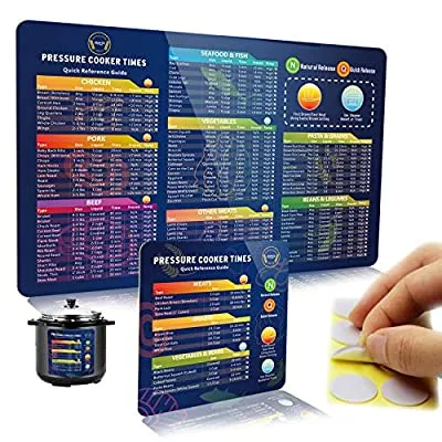 Expired:&nbsp;Instant Pot Magnetic Cheat Sheet Set, Cook Times Chart