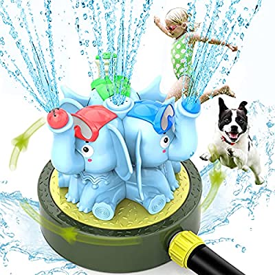 Expired: Kid Elephant Wiggle Water Sprinkler Splash Play Toy for Yard