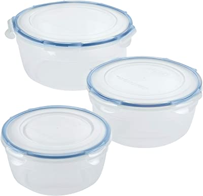 Easy Essentials Food Storage containers with Lids BPA Free, 6 Piece, Clear - $12.99 ($33.00)