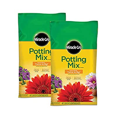 Expired: 2 Pack Miracle-Gro Potting Mix, 16 qt